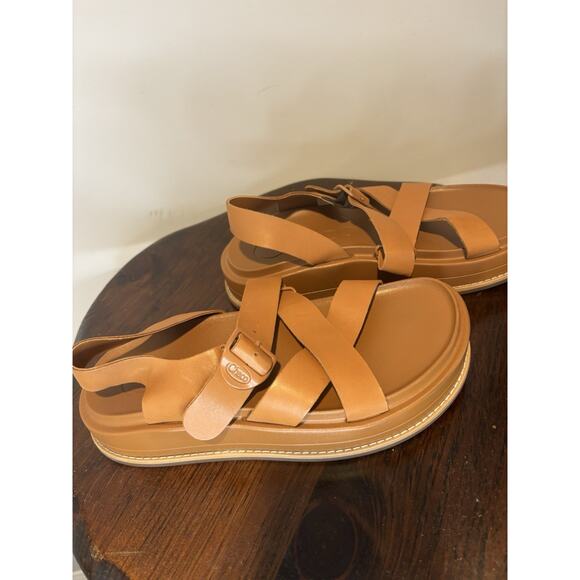 Chaco Leather Sandals, platform, 8 - Picture 3 of 7